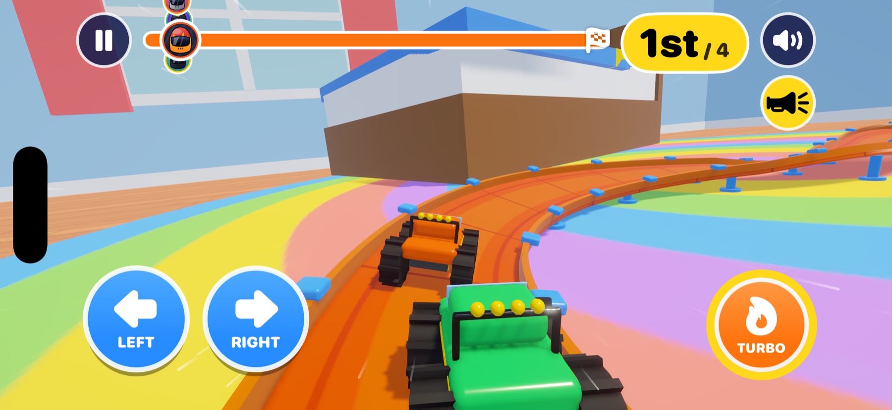 The Trux Toy Box world with simple driving controls.